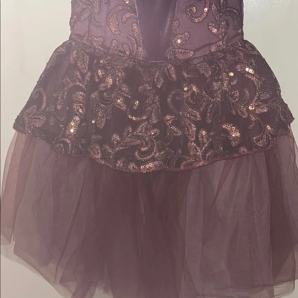 Weissman Kids Purple Sequin ballet Costume Dress size large